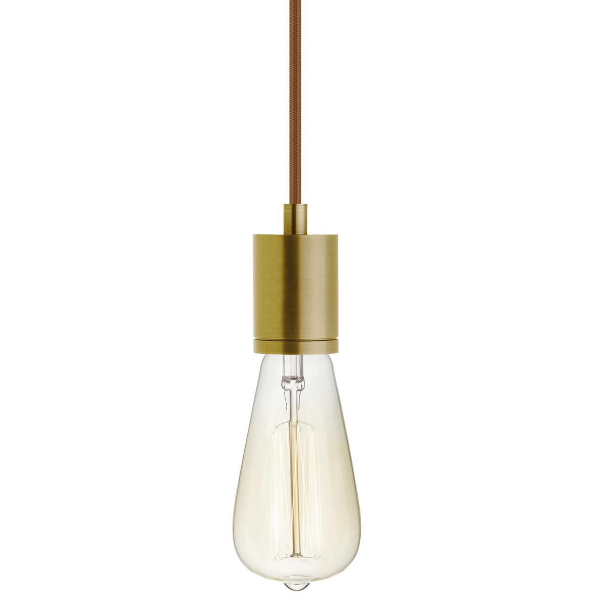 Visual Comfort Modern Collection 700TDSOCOPM24PNB SoCo 1 Light 1.7 inch Natural Brass Line-Voltage Pendant Ceiling Light in Copper Cord, 288 inch