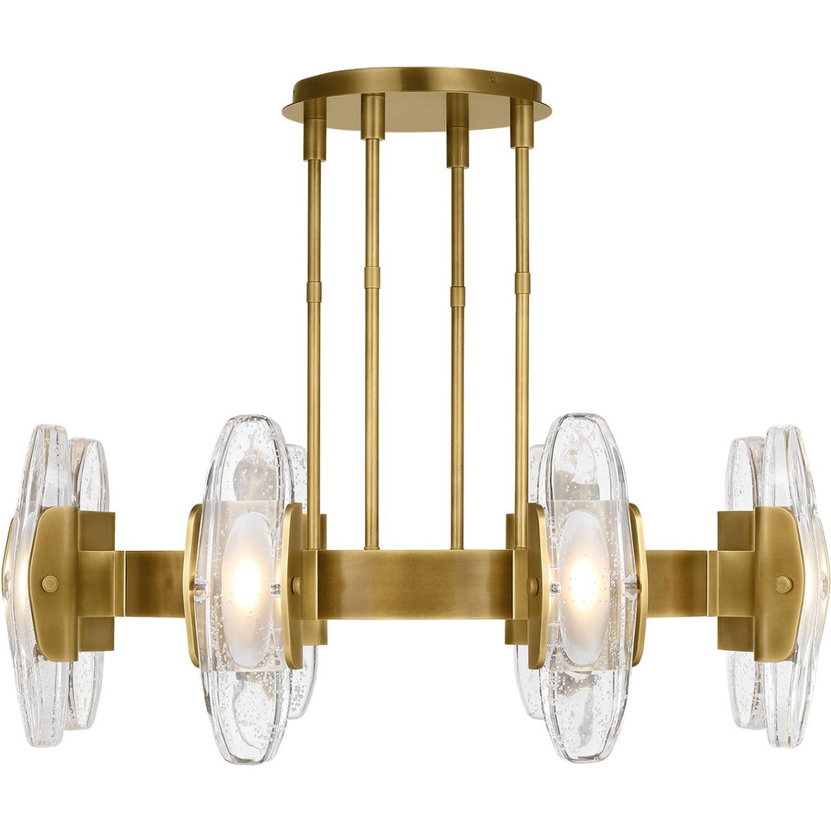 Visual Comfort Modern Collection 700WYT8BR-LED927 Avroko Wythe LED 39.3 inch Plated Brass Chandelier Ceiling Light in 120V, Integrated LED