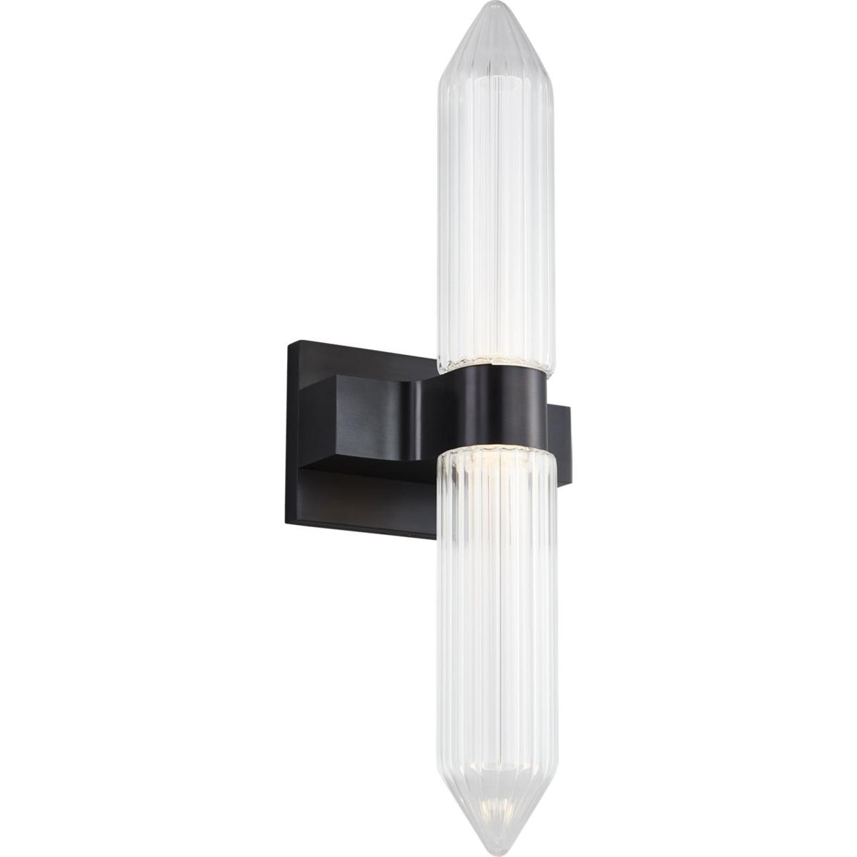 Visual Comfort Modern Collection 700BCLGSN23PZ-LED927-277 Avroko Langston LED Plated Dark Bronze Bath Light Wall Light, Integrated LED