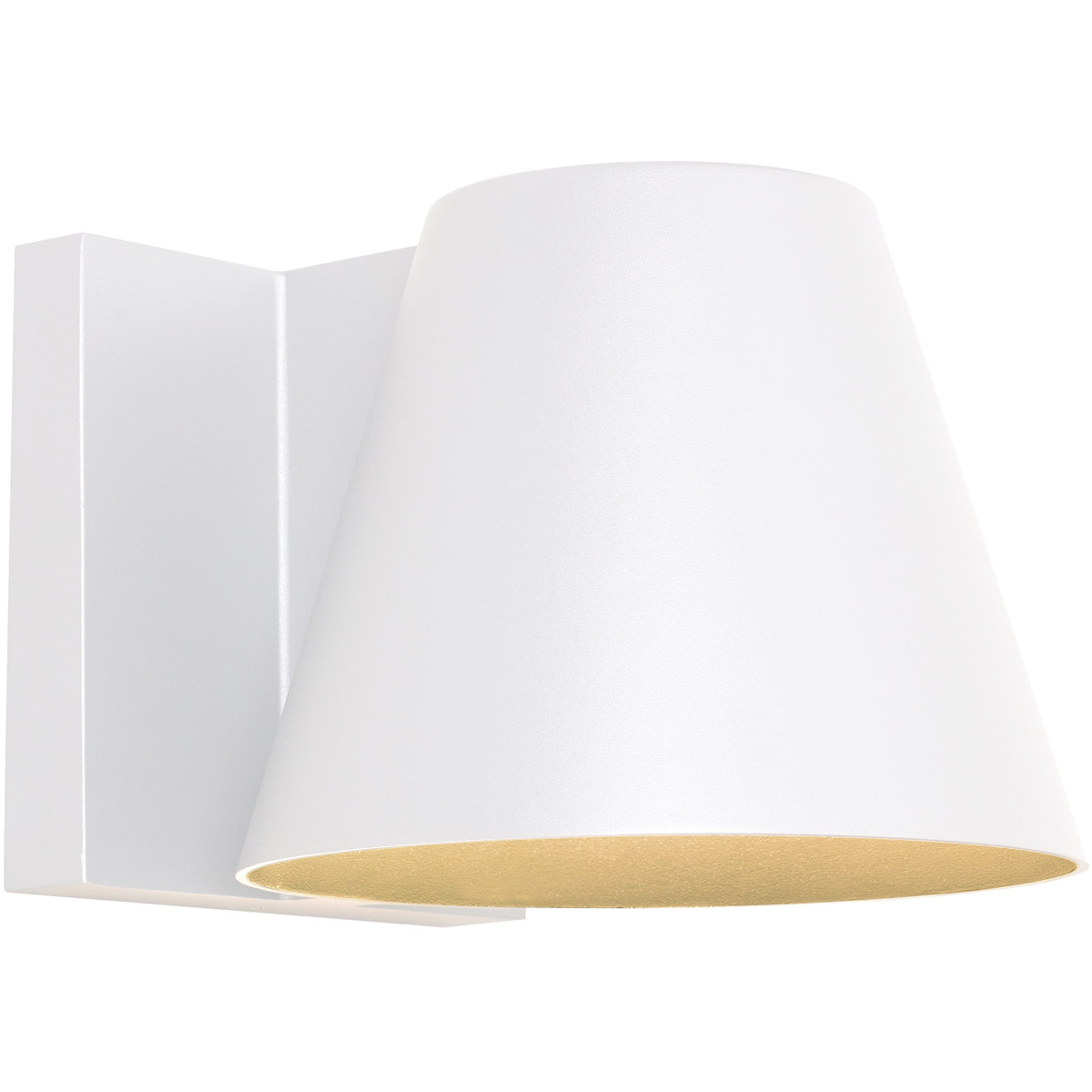 Visual Comfort Modern Collection 700WSBOW6W-LED830-277 Sean Lavin Bowman LED 6 inch White Outdoor Wall Light in LED 80 CRI 3000K 277V, Integrated LED