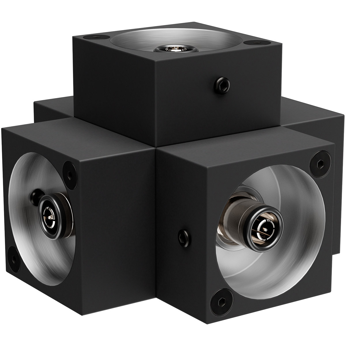 Visual Comfort Modern Collection 700BRX5B Brox Nightshade Black Connectors in 5 Way