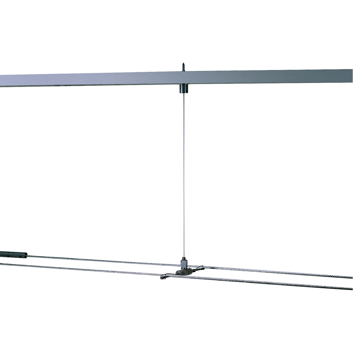 Visual Comfort Modern Collection 700PRTD3S Kable-Lite Satin Nickel Adjustable Standoff in 144 inch