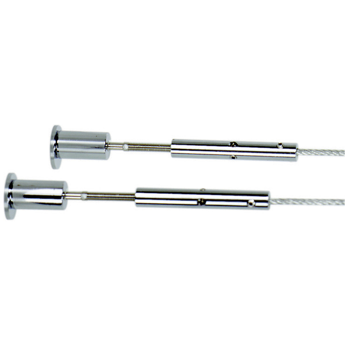 Visual Comfort Modern Collection 700PRTT1IS Kable-Lite Satin Nickel Slimline Turnbuckles in Isolating, Pair
