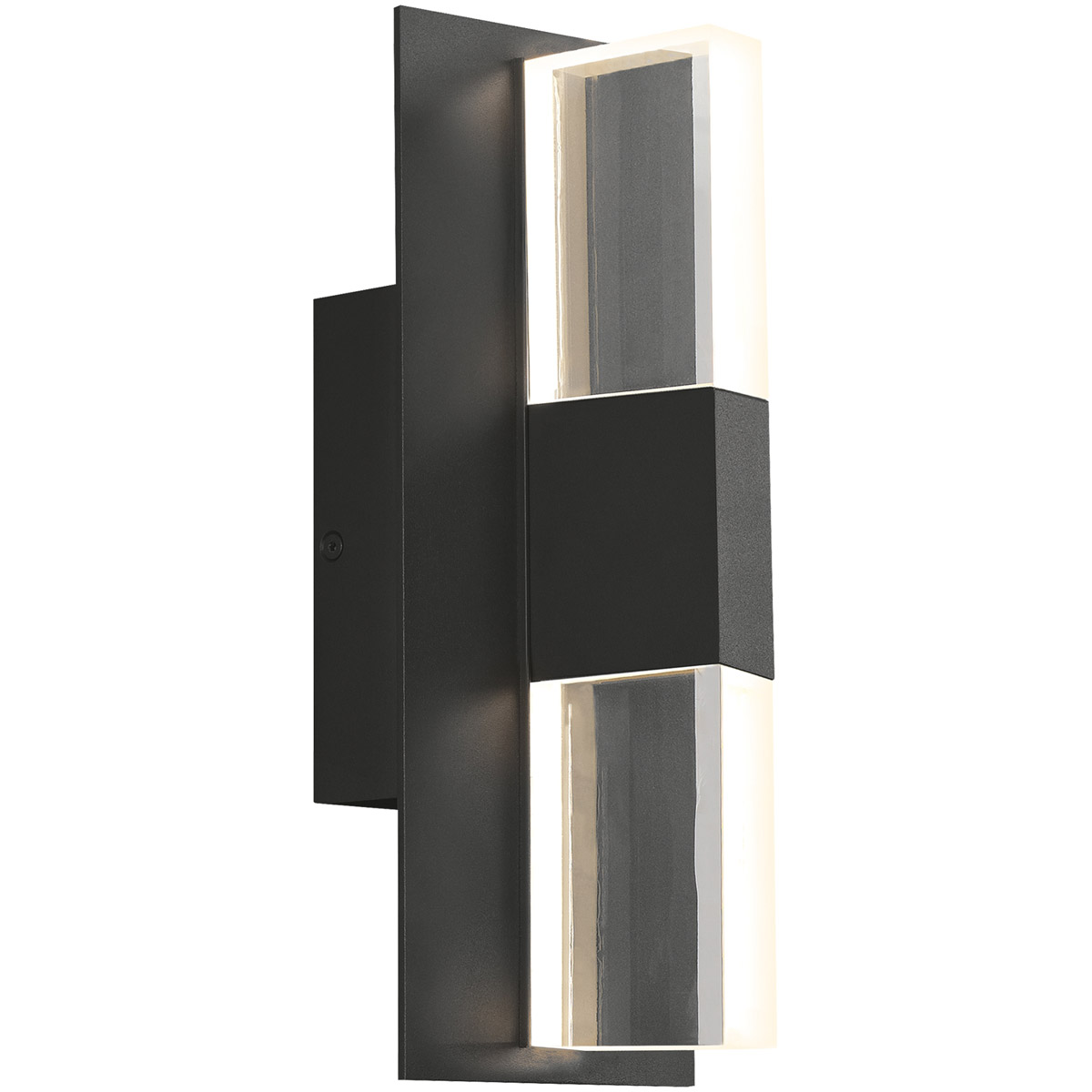 Visual Comfort Modern Collection 700OWLYT82712CBUNVS Sean Lavin Lyft LED 12.5 inch Black Outdoor Wall Light in No Options, Clear Glass, LED 80 CRI 270