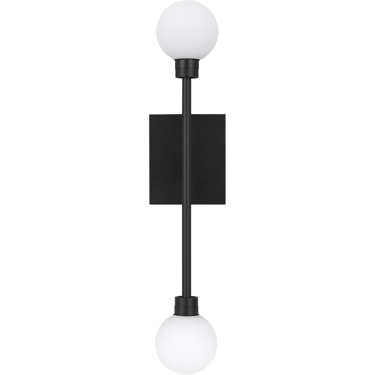 Visual Comfort Modern Collection 700WSMRAB-LED927 Sean Lavin Mara LED 3.7 inch Matte Black ADA Wall Light in LED 90 CRI 2700K, Integrated LED