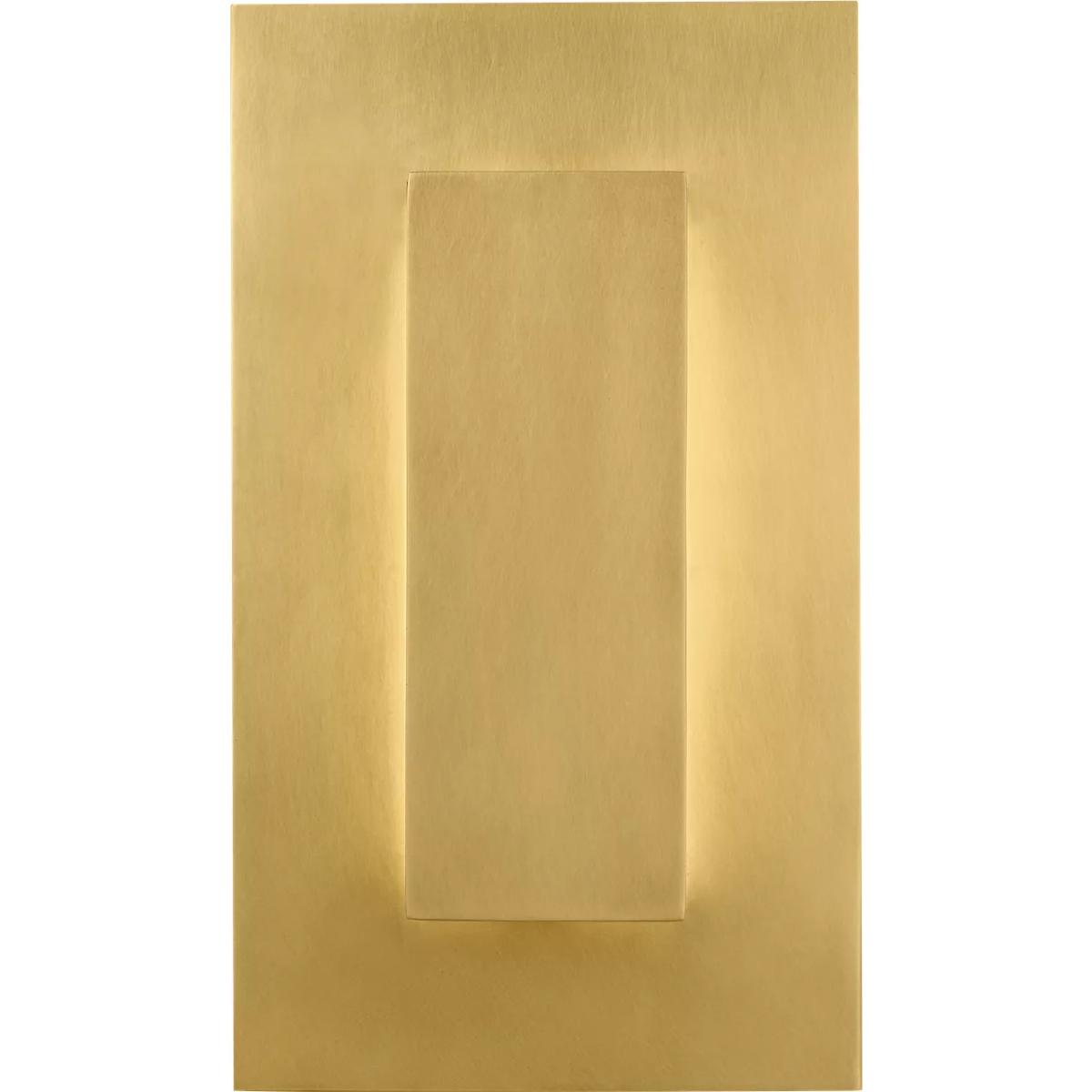 Visual Comfort Modern Collection 700OWASP9308DNBUNVSLFSP Sean Lavin Aspen LED Natural Brass Outdoor Wall Sconce, Integrated LED