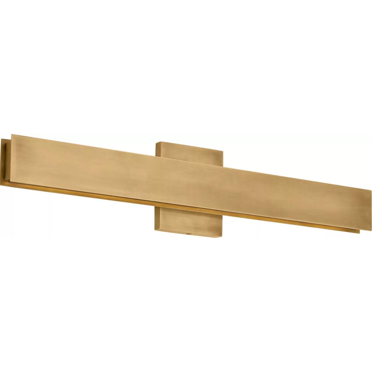 Visual Comfort Modern Collection 700BCBAU24NB-LED930-277 Sean Lavin Bau LED 24 inch Natural Brass Bath Light Wall Light in LED 90 CRI 3000K 277V, Inte