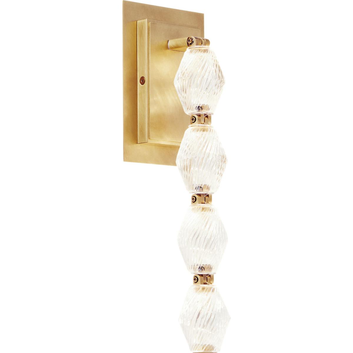 Visual Comfort Modern Collection 700WSCLR15NB-LED930 Sean Lavin Collier LED Natural Brass ADA Wall Sconce Wall Light, Integrated LED