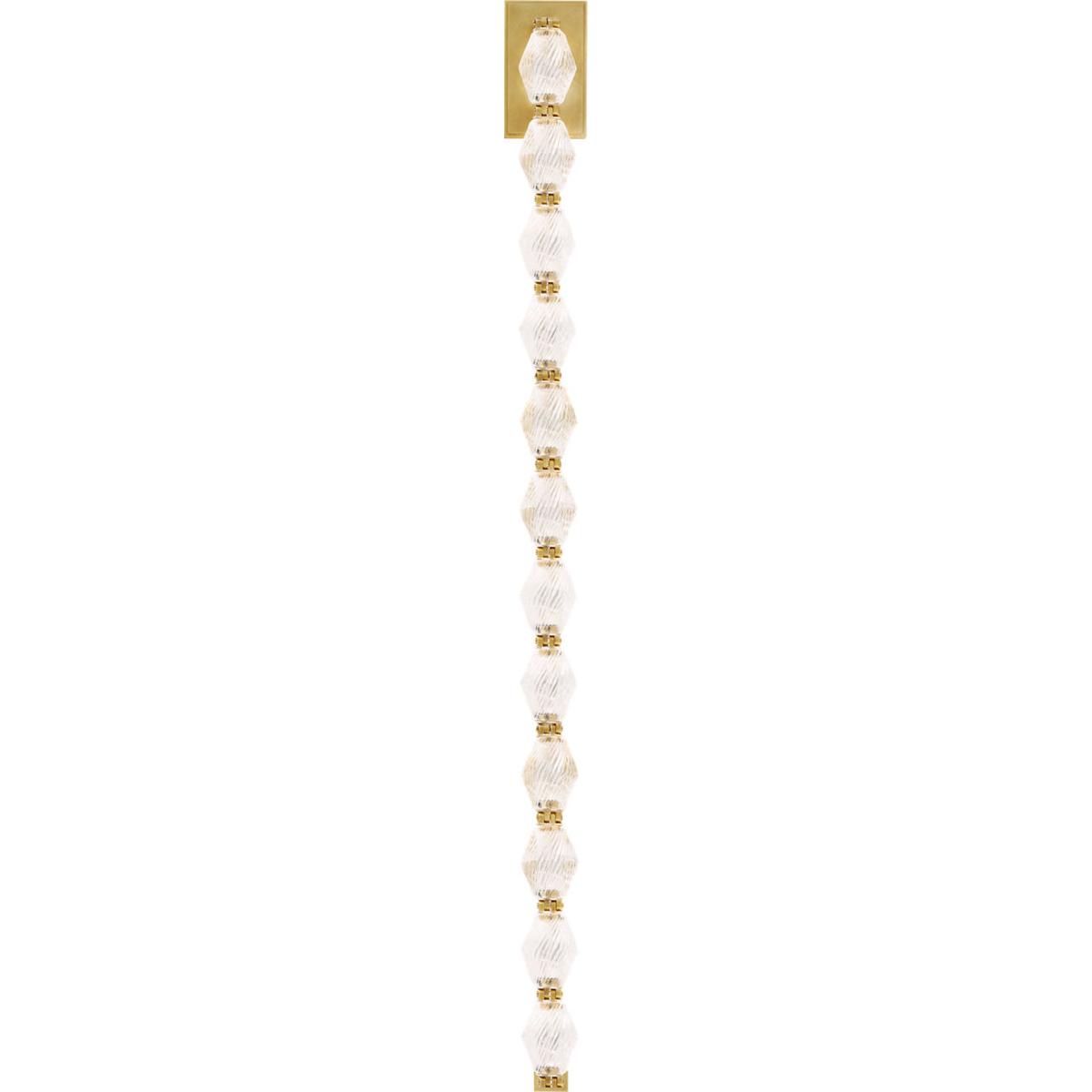 Visual Comfort Modern Collection 700WSCLR40NB-LED927 Sean Lavin Collier LED Natural Brass ADA Wall Sconce Wall Light, Integrated LED