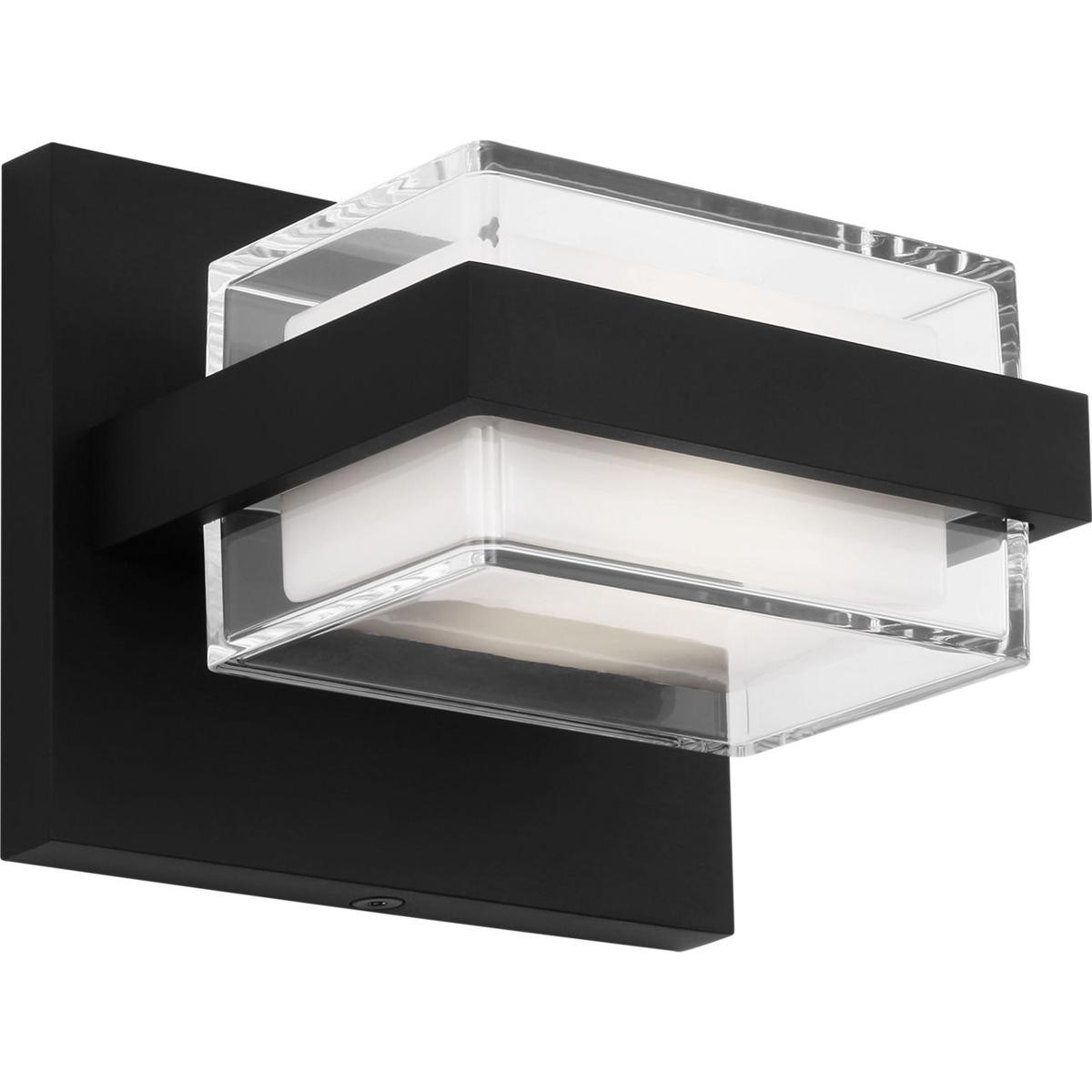 Visual Comfort Modern Collection 700BCKMD1B-LED930-277 Sean Lavin Kamden LED 5 inch Nightshade Black Bath Vanity Wall Light in LED 90 CRI 3000K 277V