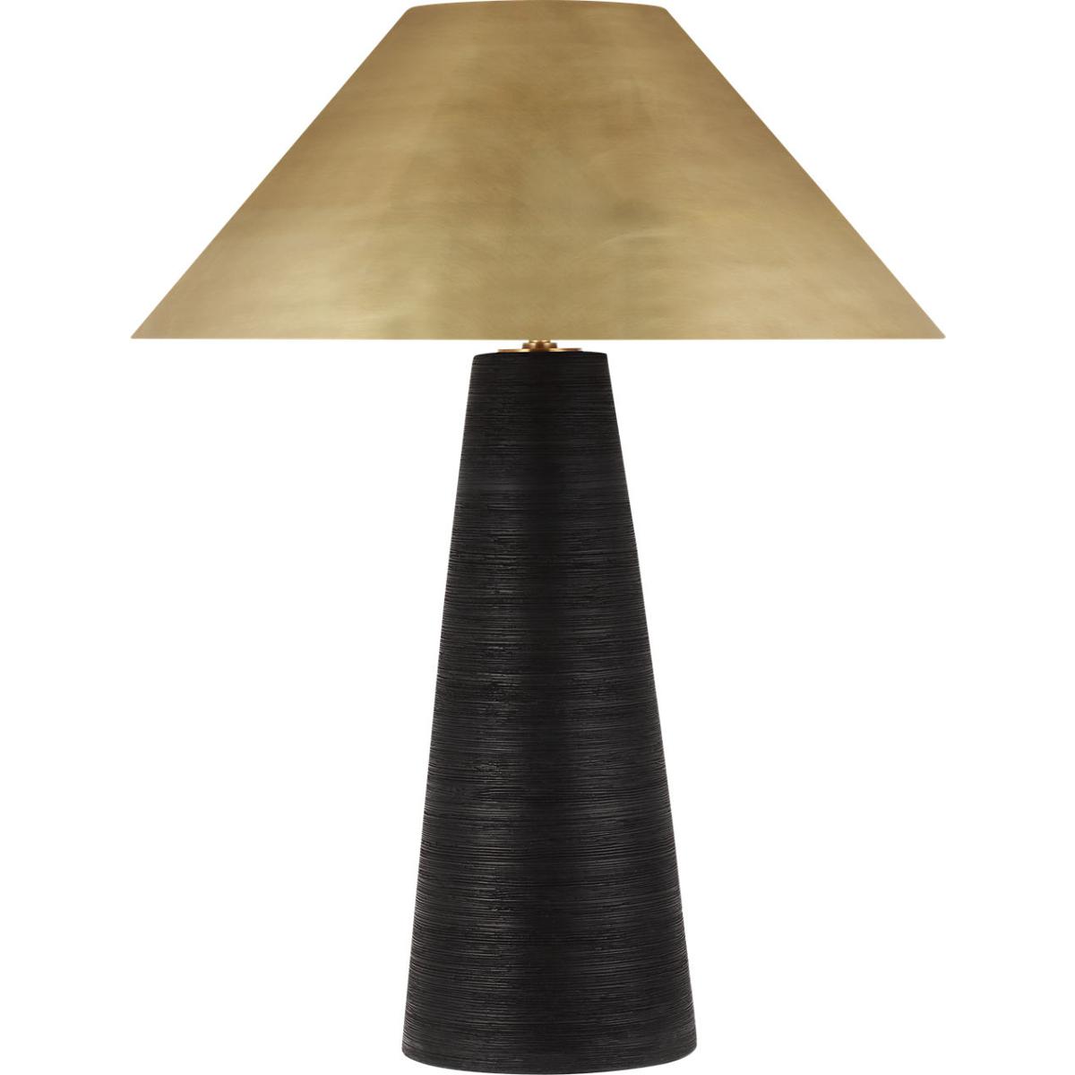 Visual Comfort Modern Collection 700PRTKRMBNB-LED930 Sean Lavin Karam 40 watt Natural Brass Table Lamp Portable Light