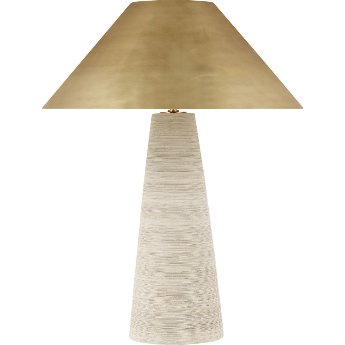 Visual Comfort Modern Collection 700PRTKRMCRNB-LED930 Sean Lavin Karam 40 watt Natural Brass Table Lamp Portable Light