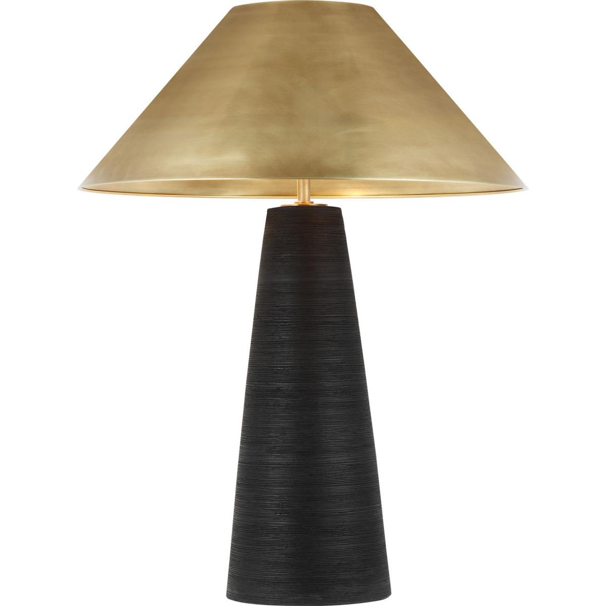 Visual Comfort Modern Collection 700PRTKRM24BNB-LED930 Sean Lavin Karam 40 watt Natural Brass Table Lamp Portable Light