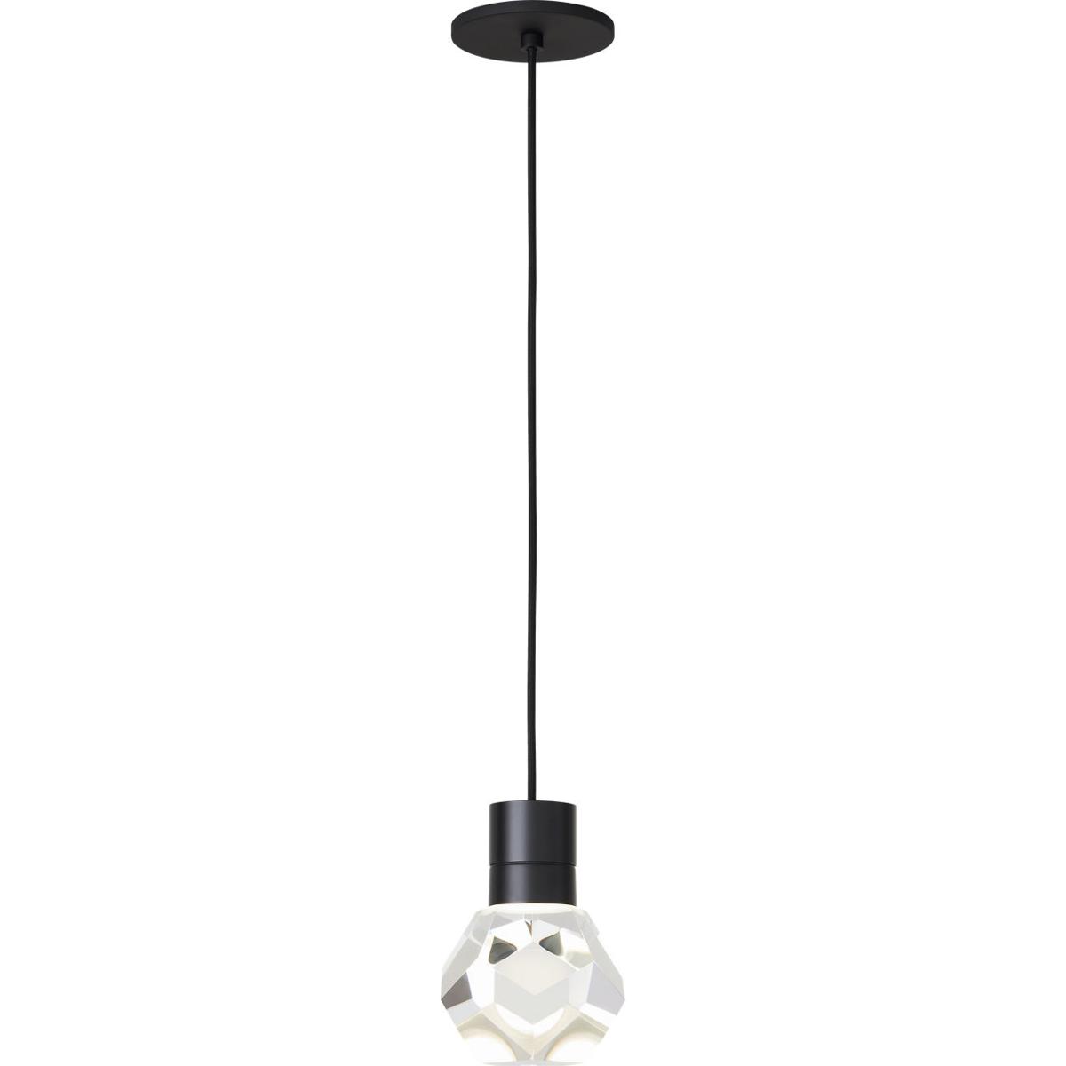 Visual Comfort Modern Collection 700TDKIRAP1UB-LEDWD Sean Lavin Kira LED Black Pendant Ceiling Light in LED 90 CRI 2200K-3000K, Blue Cord, Integrated