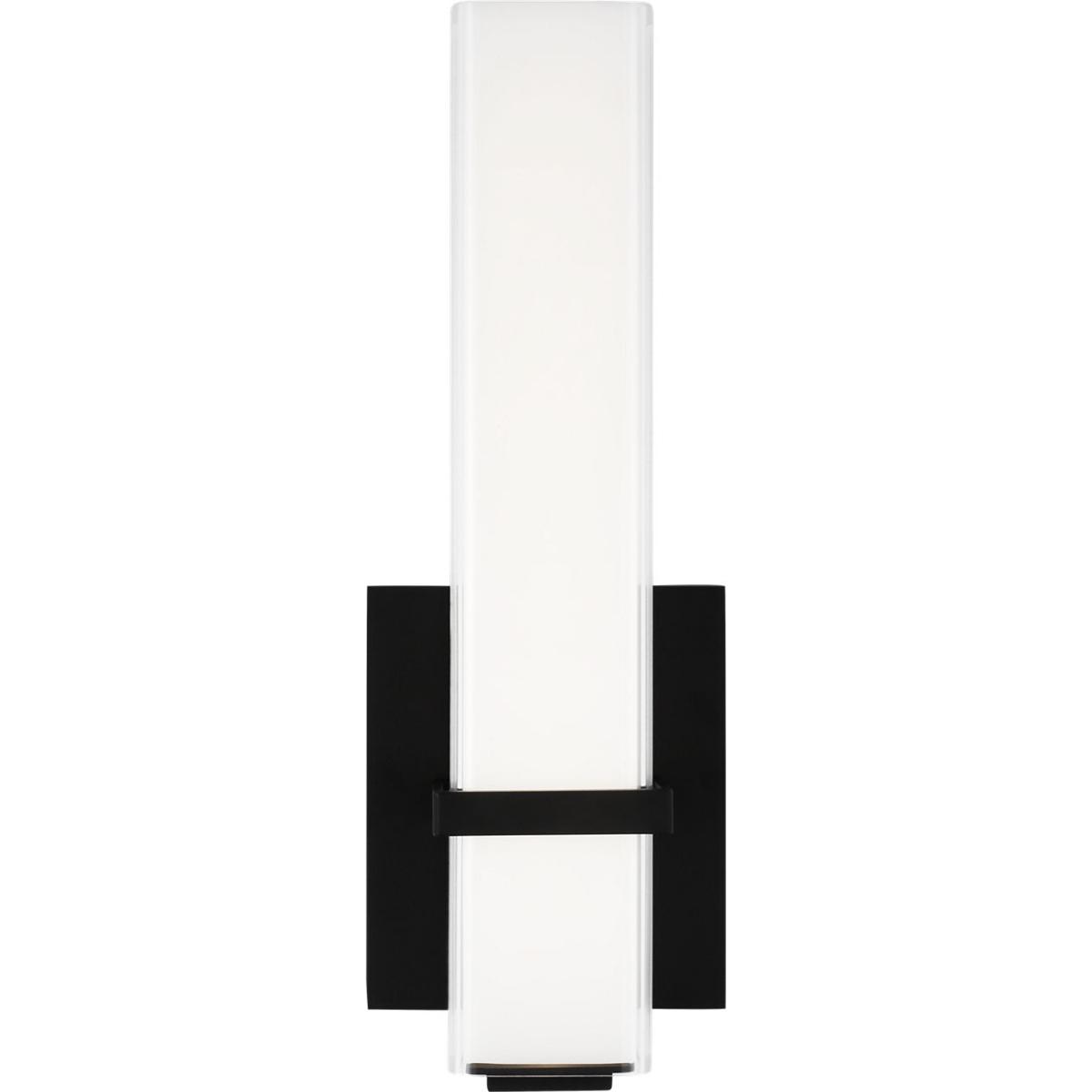 Visual Comfort Modern Collection 700BCMLN13WB-LED930-277 Sean Lavin Milan LED 4.3 inch Nightshade Black Bath Light Wall Light in LED 90 CRI 3000K 277V