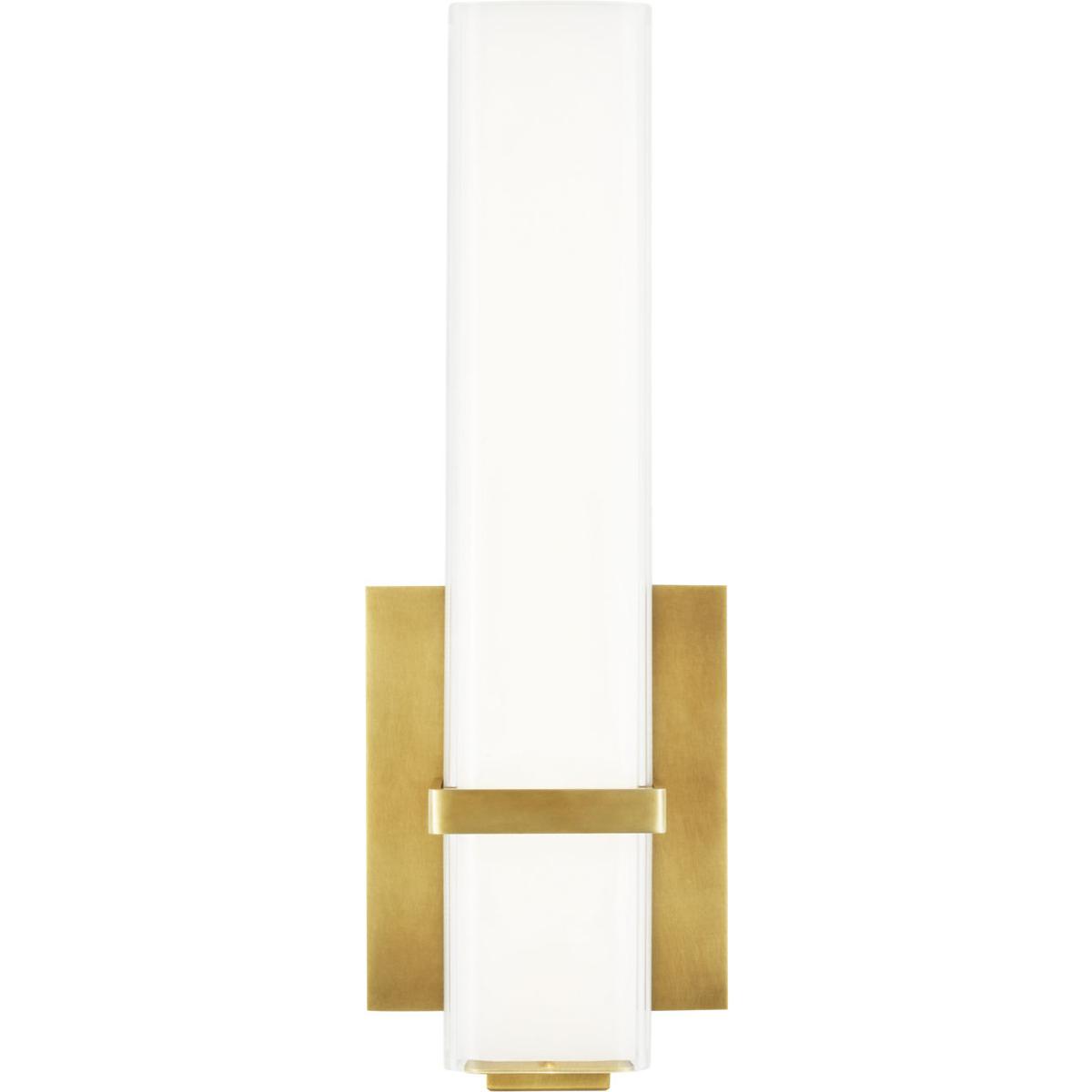 Visual Comfort Modern Collection 700BCMLN13WNB-LED930-277 Sean Lavin Milan LED 4.3 inch Natural Brass Bath Light Wall Light in LED 90 CRI 3000K 277V,