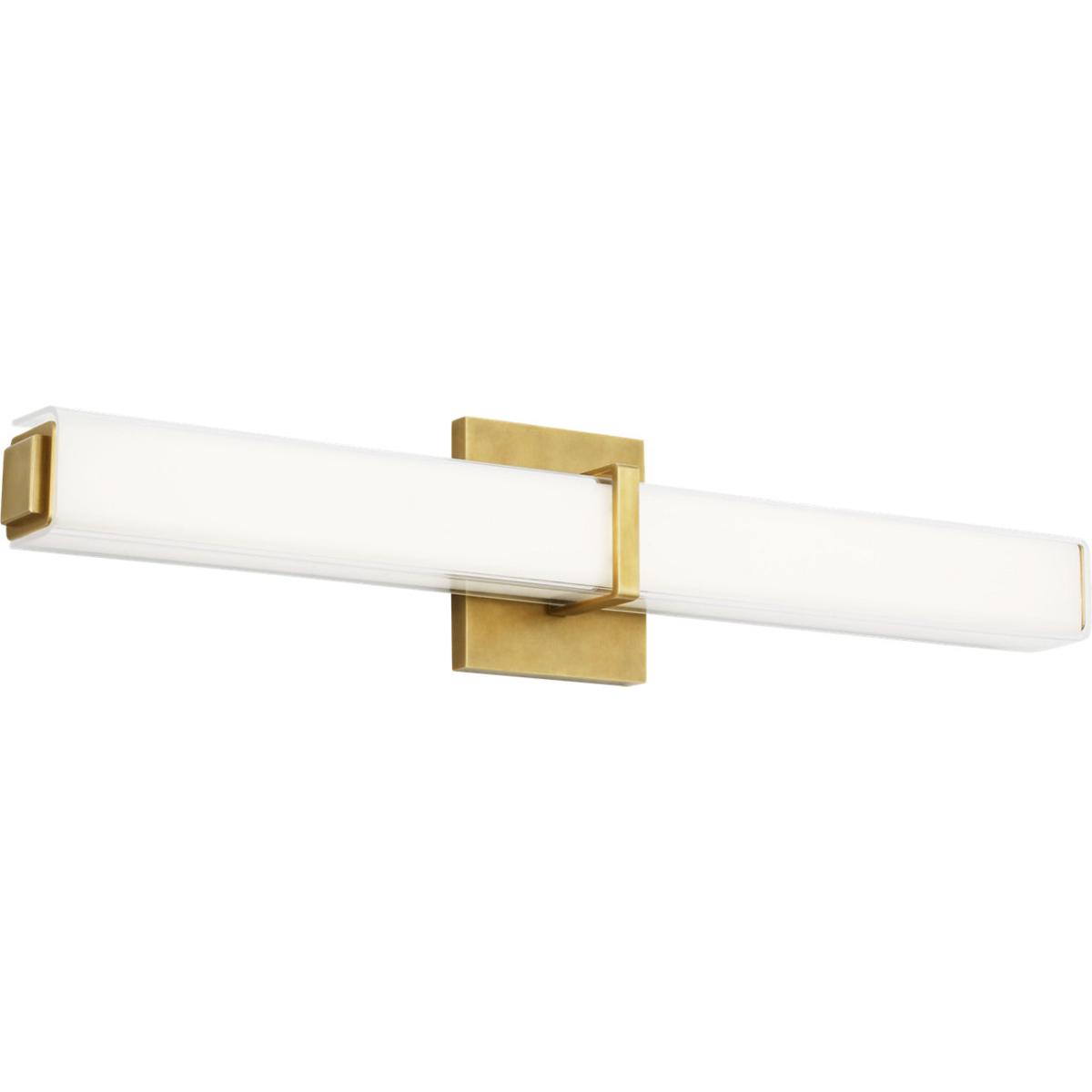 Visual Comfort Modern Collection 700BCMLN24WNB-LED930-277 Sean Lavin Milan LED 24.5 inch Natural Brass Bath Light Wall Light in LED 90 CRI 3000K 277V,