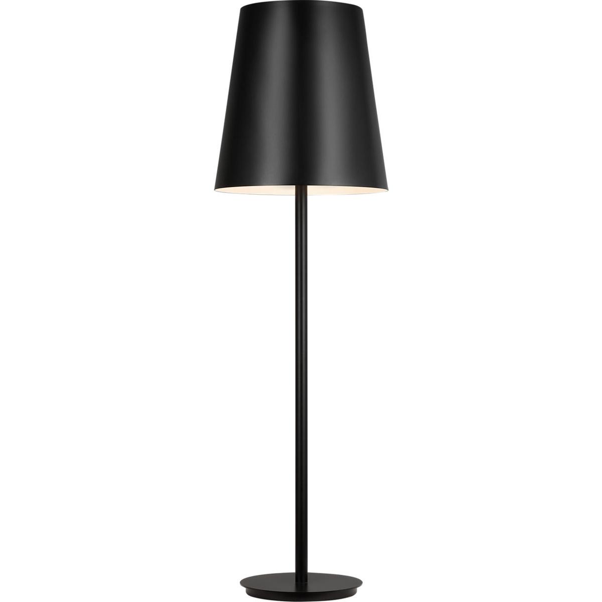 Visual Comfort Modern Collection 700OPRTNEV92762B Sean Lavin Nevis 20 watt Black Outdoor Floor Lamp, Integrated LED