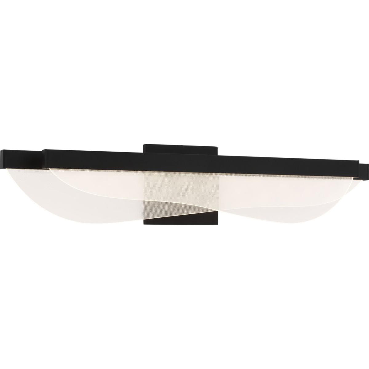 Visual Comfort Modern Collection 700BCNYR25B-LED930-277 Sean Lavin Nyra LED 24.7 inch Nightshade Black Bath Light Wall Light in LED 90 CRI 3000K 277V,