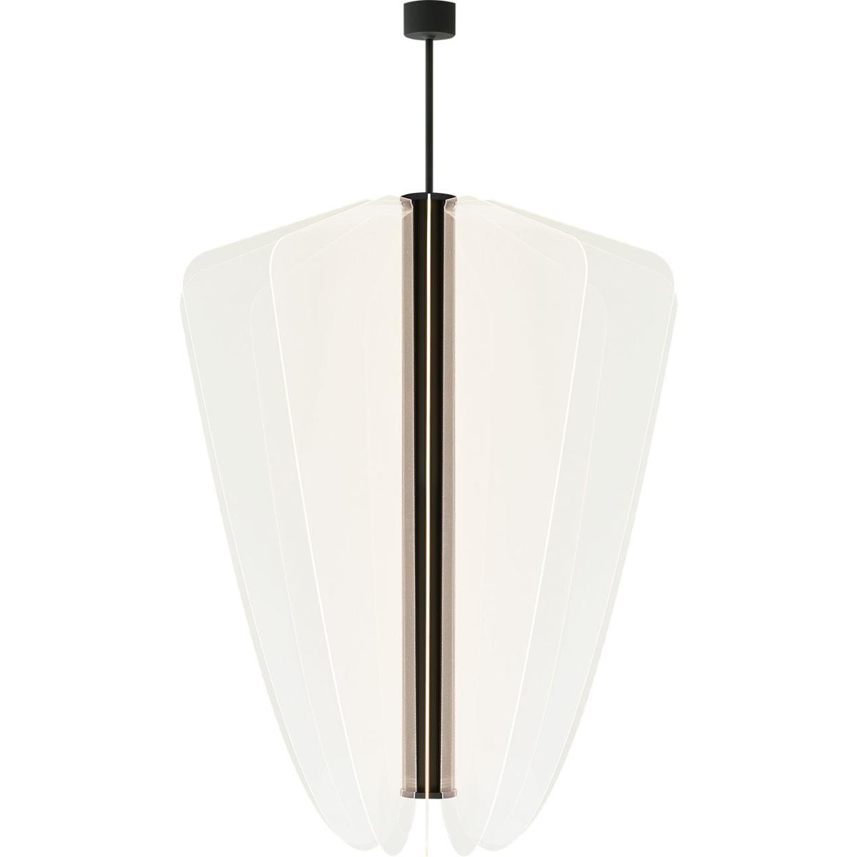 Visual Comfort Modern Collection 700NYR42B-LED930 Sean Lavin Nyra LED 42.2 inch Nightshade Black Chandelier Ceiling Light, Integrated LED