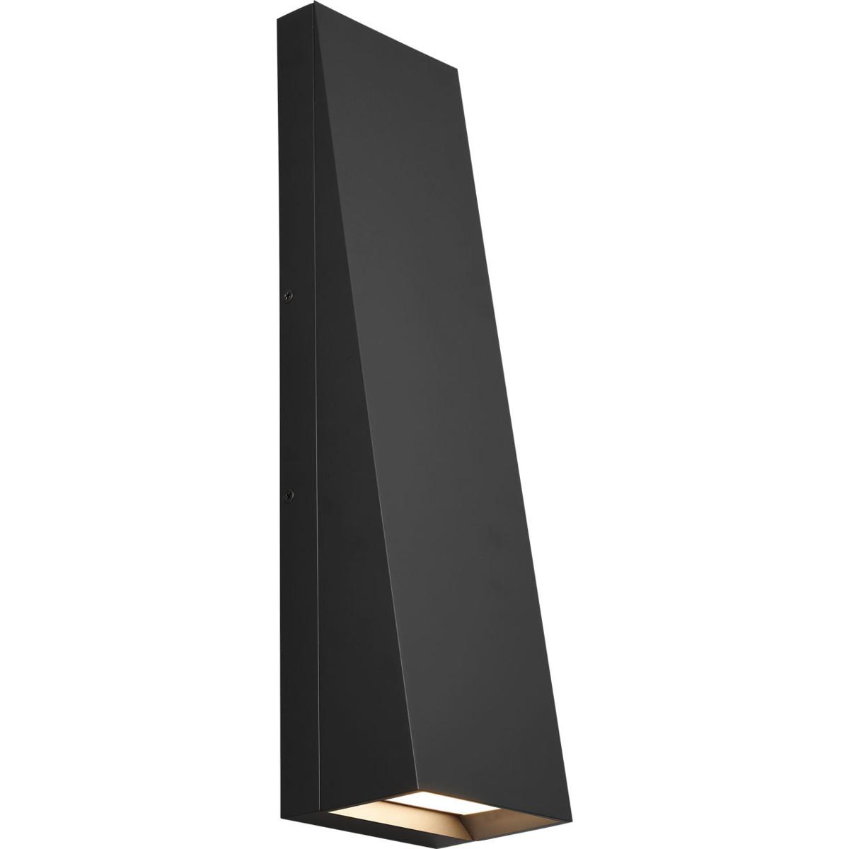 Visual Comfort Modern Collection 700OWPIT19B-LED930-277 Sean Lavin Pitch LED 19 inch Black Outdoor Wall Light in LED 90 CRI 3000K 277V, Nightshade Bla