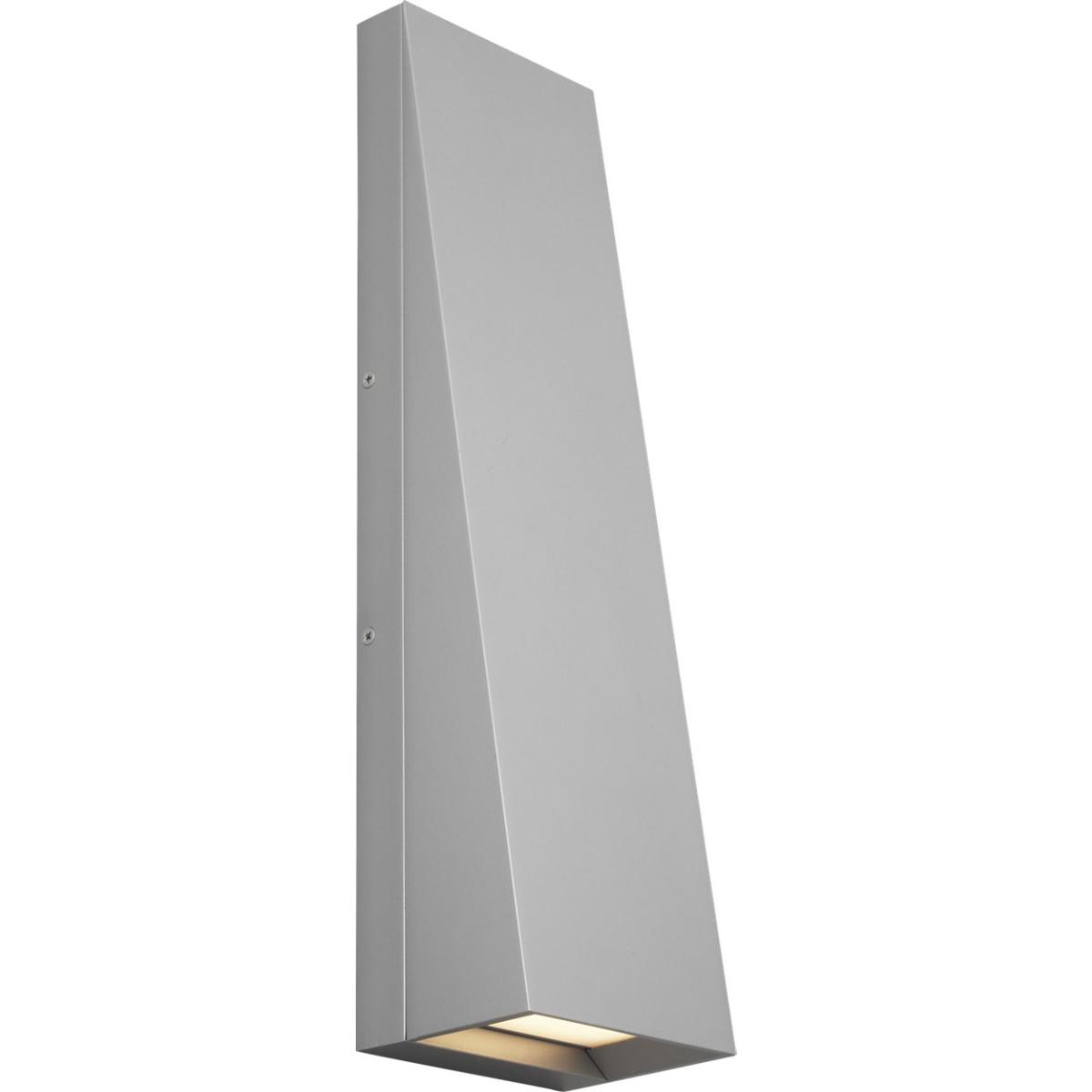 Visual Comfort Modern Collection 700OWPIT19I-LED930-277 Sean Lavin Pitch LED 19 inch Silver Outdoor Wall Light in LED 90 CRI 3000K 277V, Integrated LE