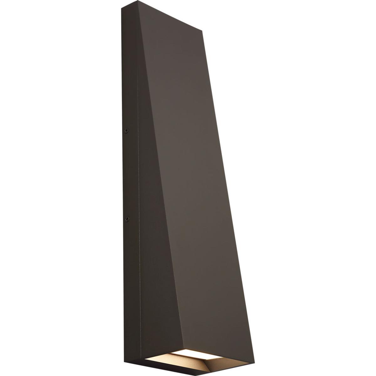 Visual Comfort Modern Collection 700OWPIT19Z-LED930-277 Sean Lavin Pitch LED 19 inch Bronze Outdoor Wall Light in LED 90 CRI 3000K 277V, Integrated LE