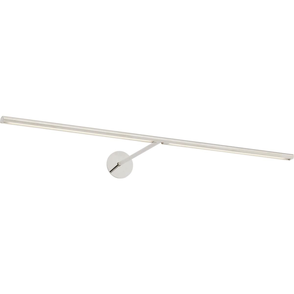 Visual Comfort Modern Collection 700PLUD30N-LED930 Sean Lavin Modern 20.8 watt Polished Nickel Picture Light Wall Light, Integrated LED