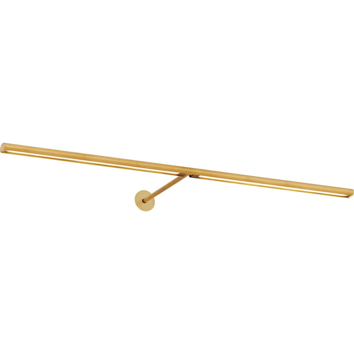 Visual Comfort Modern Collection 700PLUD30NB-LED927 Sean Lavin Modern 20.8 watt Natural Brass Picture Light Wall Light, Integrated LED