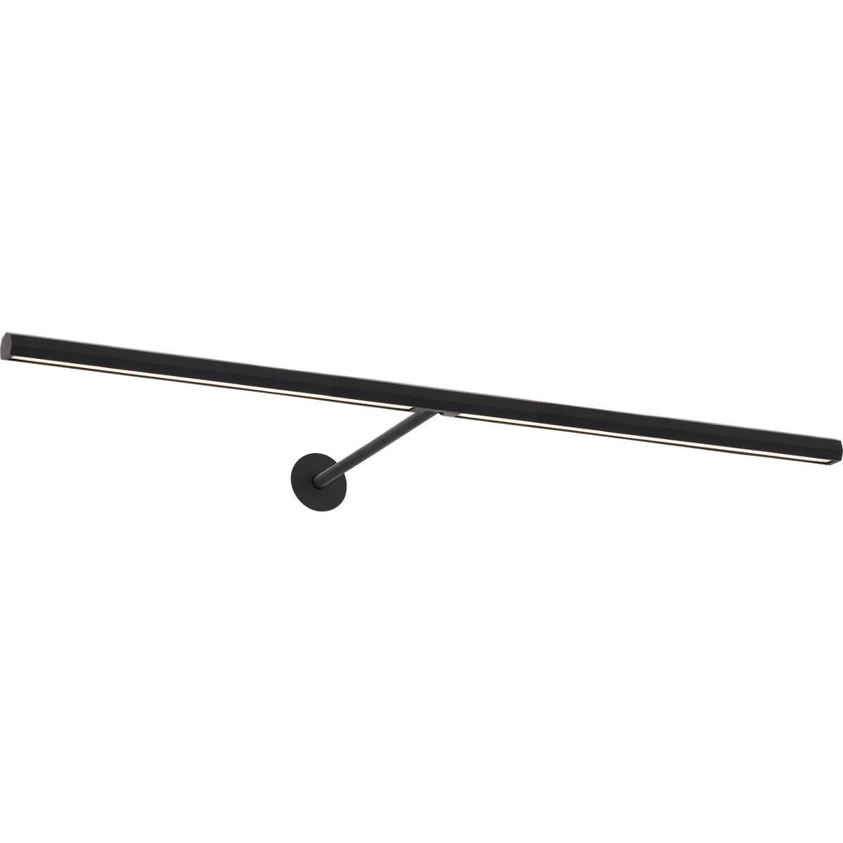 Visual Comfort Modern Collection 700PLUF24B-LED927 Sean Lavin Modern 17.4 watt Nightshade Black Picture Light Wall Light, Integrated LED