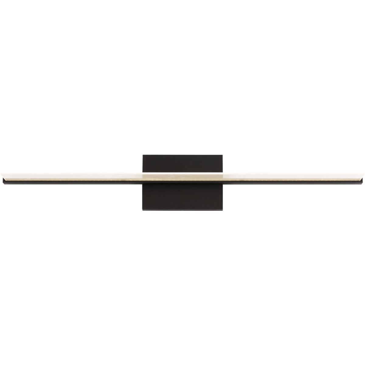Visual Comfort Modern Collection 700BCSPANB3B-LED930-277 Sean Lavin Span LED 35.3 inch Nightshade Black Bath Light Wall Light in LED 90 CRI 3000K 277V