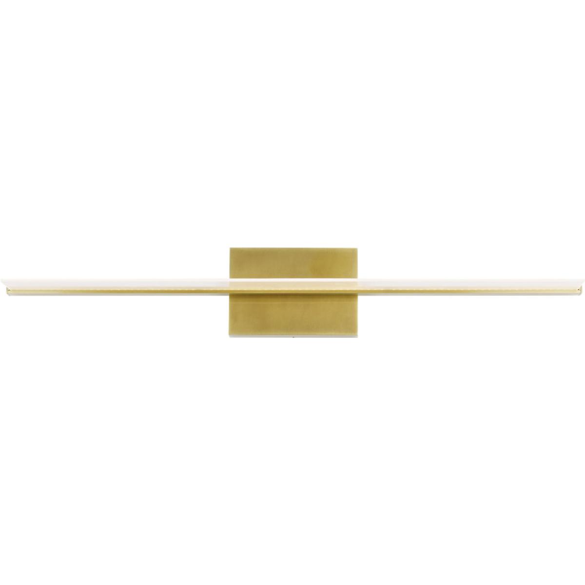 Visual Comfort Modern Collection 700BCSPANB3BR-LED930-277 Sean Lavin Span LED 35.3 inch Plated Brass Bath Light Wall Light in LED 90 CRI 3000K 277V, D