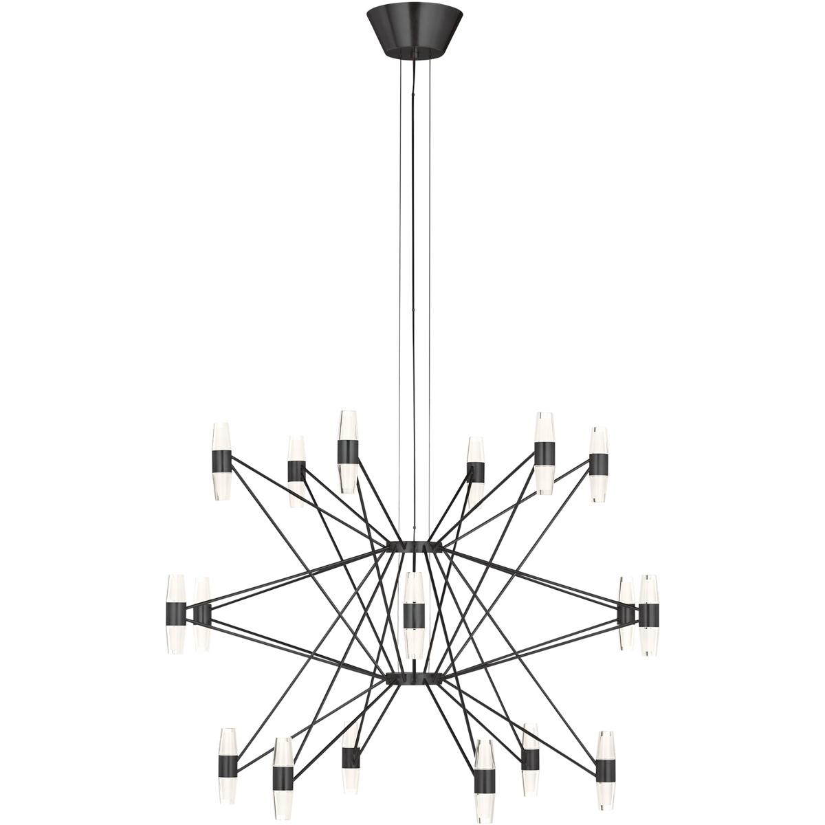 Visual Comfort Modern Collection SLCH24827BZ Sean Lavin Lassell 36 Light 38.3 inch Bronze Chandelier Ceiling Light