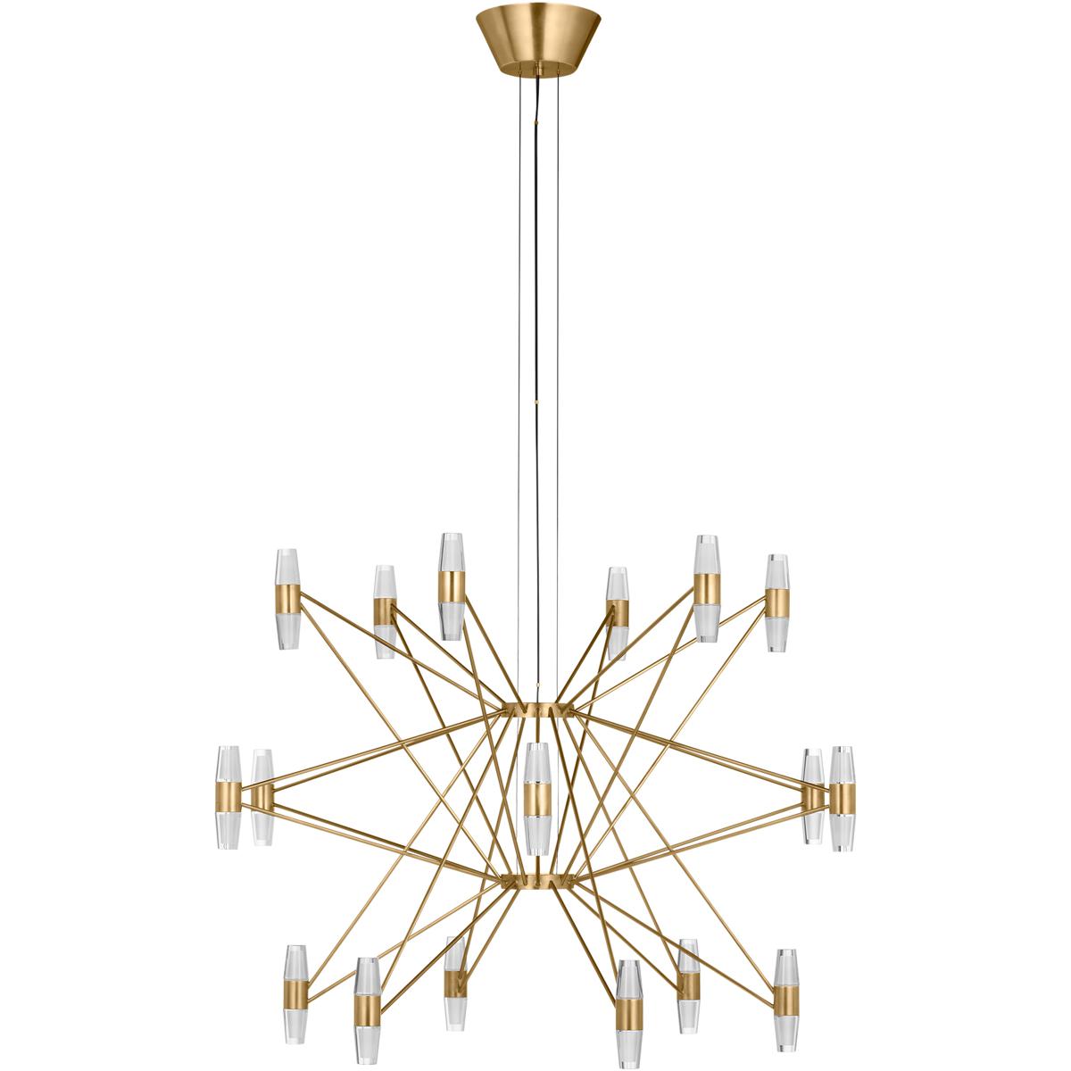 Visual Comfort Modern Collection SLCH24827NB Sean Lavin Lassell 36 Light 38.3 inch Natural Brass Chandelier Ceiling Light