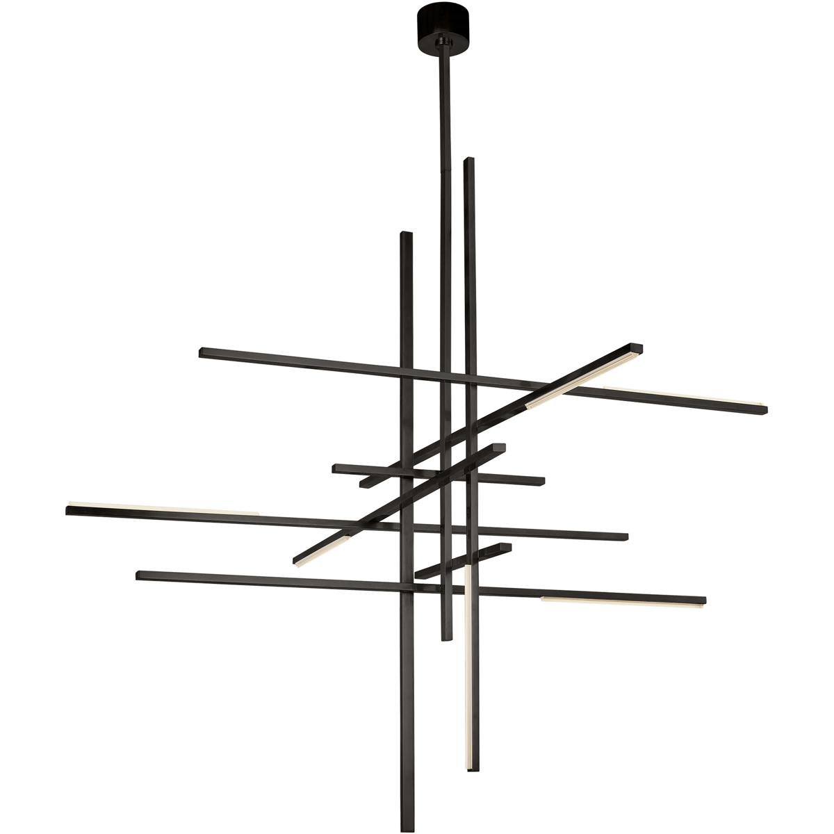 Visual Comfort Modern Collection SLCH40427BZ Sean Lavin Cityscape 7 Light 56.9 inch Bronze Chandelier Ceiling Light