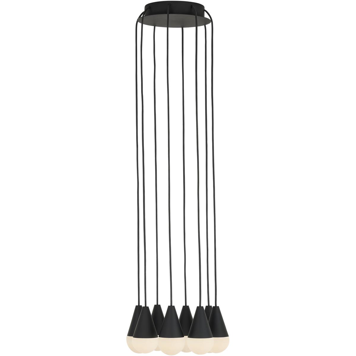 Visual Comfort Modern Collection SLCH51530B Sean Lavin Cupola 8 Light 10.5 inch Nightshade Black Chandelier Ceiling Light