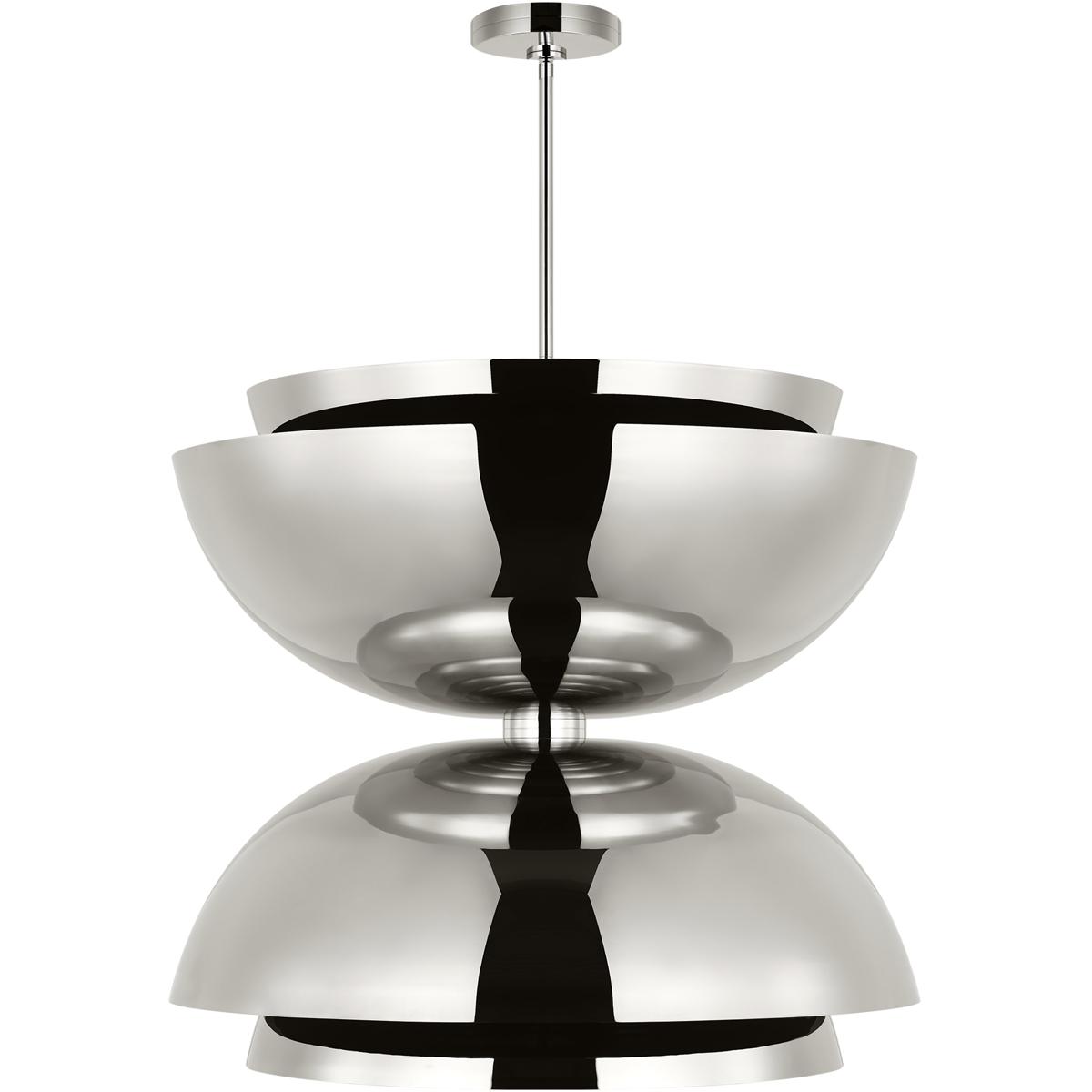 Visual Comfort Modern Collection SLPD32027N Sean Lavin Shanti 2 Light 31.5 inch Polished Nickel Pendant Ceiling Light