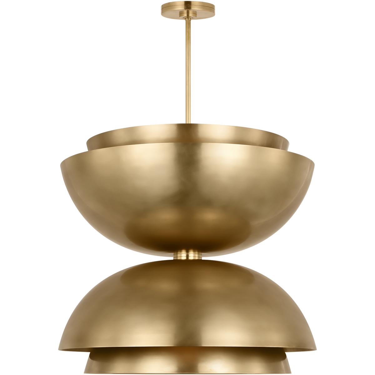 Visual Comfort Modern Collection SLPD32027NB Sean Lavin Shanti 2 Light 31.5 inch Natural Brass Pendant Ceiling Light