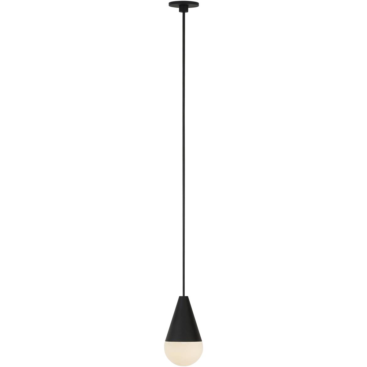Visual Comfort Modern Collection SLPD51230B Sean Lavin Cupola 1 Light 2.6 inch Nightshade Black Line-Voltage Pendant Ceiling Light