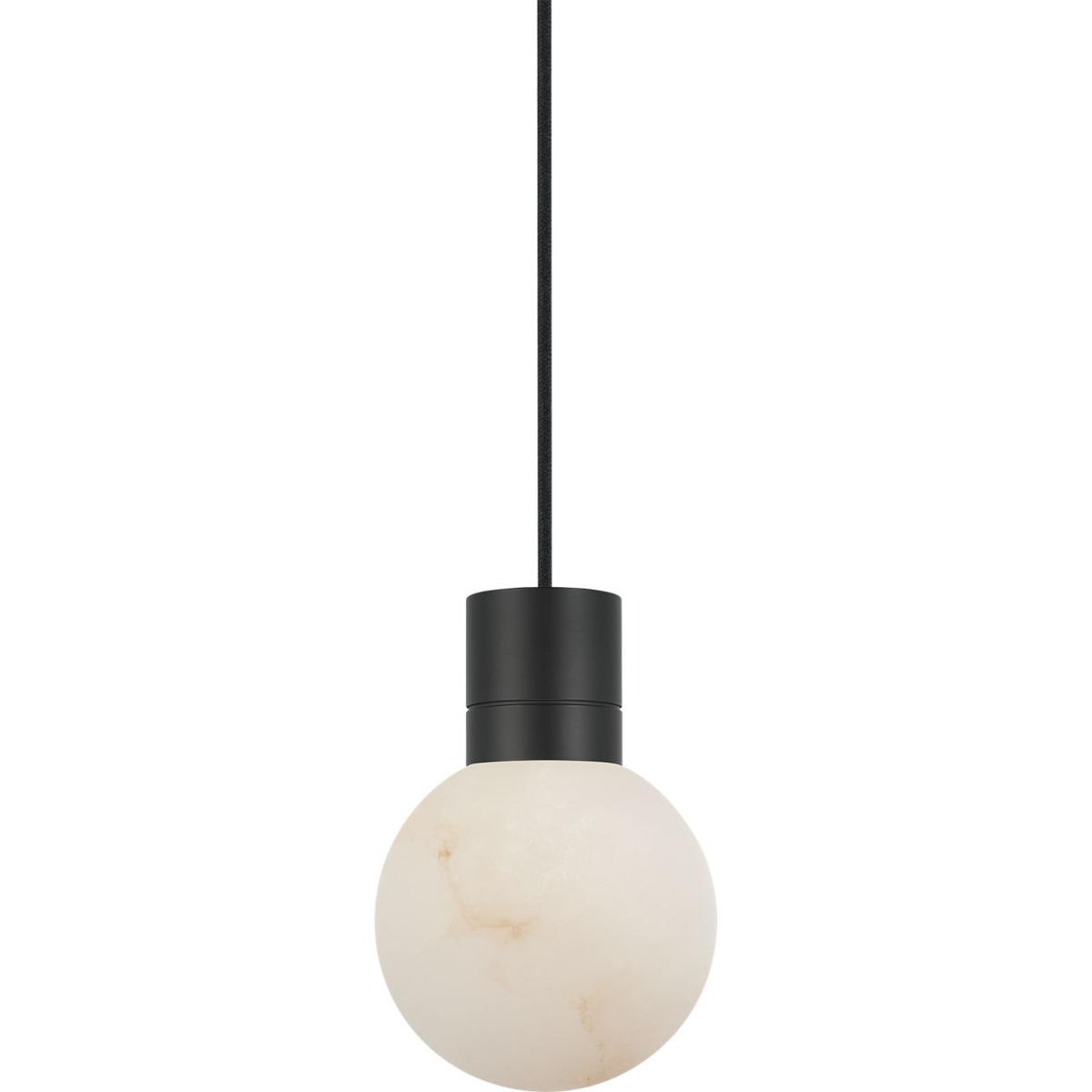 Visual Comfort Modern Collection SLPD54130BB Sean Lavin Mina 1 Light 5 inch Black Line-Voltage Pendant Ceiling Light in Black Cord
