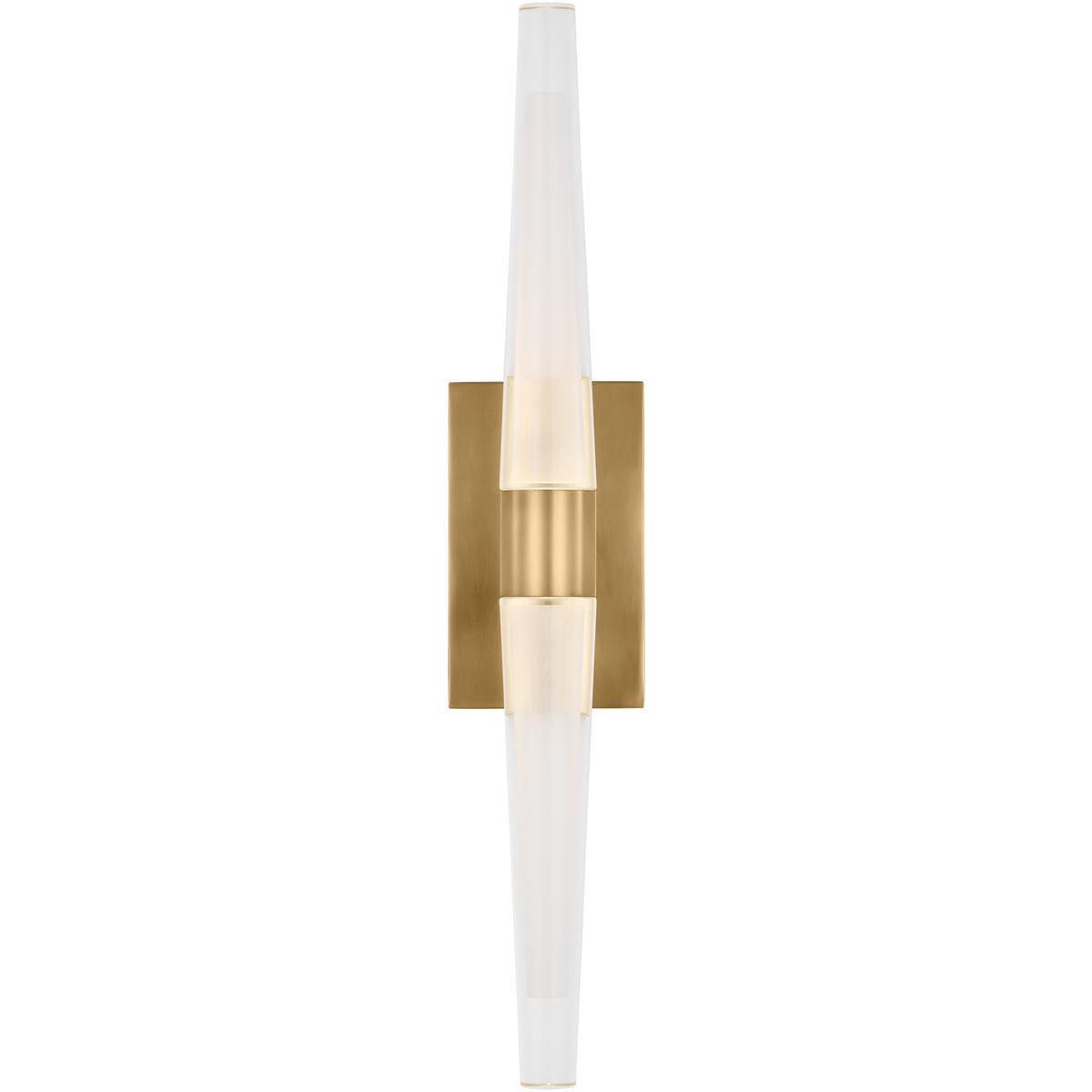 Visual Comfort Modern Collection SLWS34427NB-277 Sean Lavin Lassell 2 Light 2.7 inch Natural Brass ADA Wall Sconce Wall Light in 277V