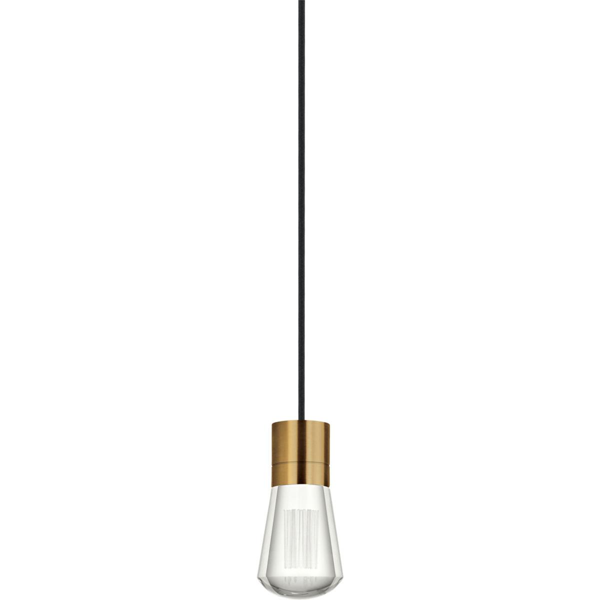 Visual Comfort Modern Collection 700TDALVPMCBNB-LED930 Sean Lavin Alva LED 3.6 inch Natural Brass Line-Voltage Pendant Ceiling Light in LED 90 CRI 300