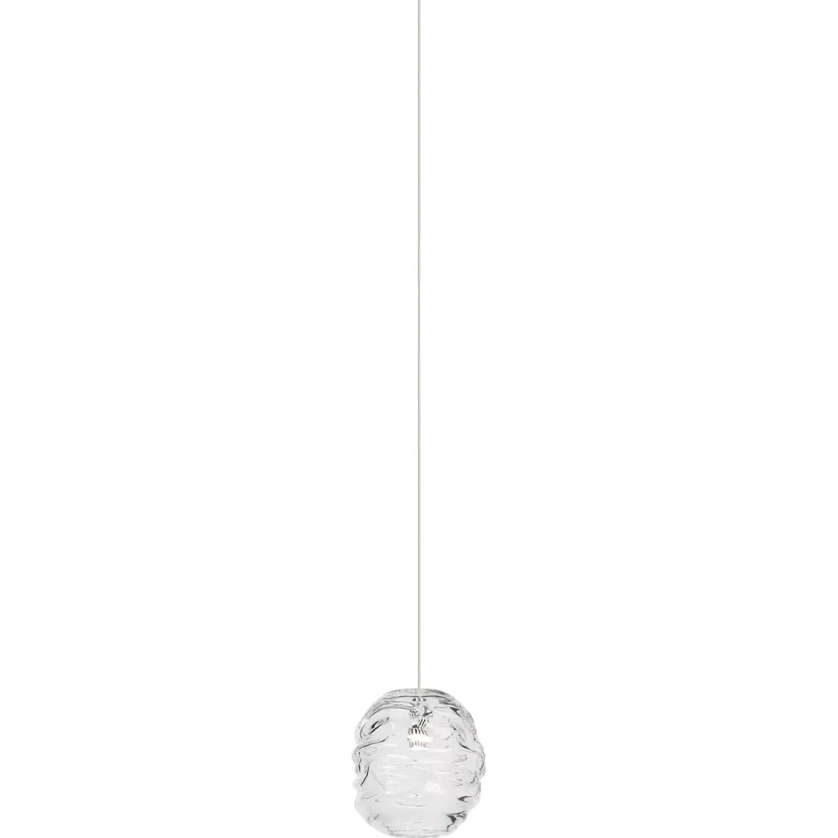 Visual Comfort Modern Collection 700TDADRGPCS Sean Lavin Audra Grande 1 Light 7.4 inch Satin Nickel Pendant Ceiling Light in Halogen, Clear Glass, Gra