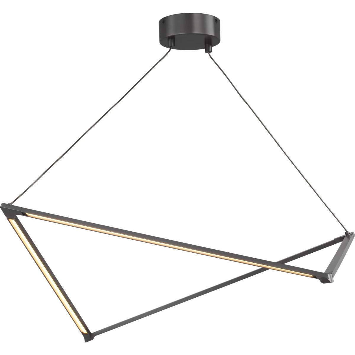 Visual Comfort Modern Collection 700LSBLTGM-LED930-277 Balto LED 35.86 inch Gunmetal Linear Suspension Ceiling Light in LED 90 CRI 3000K 277V, Integra
