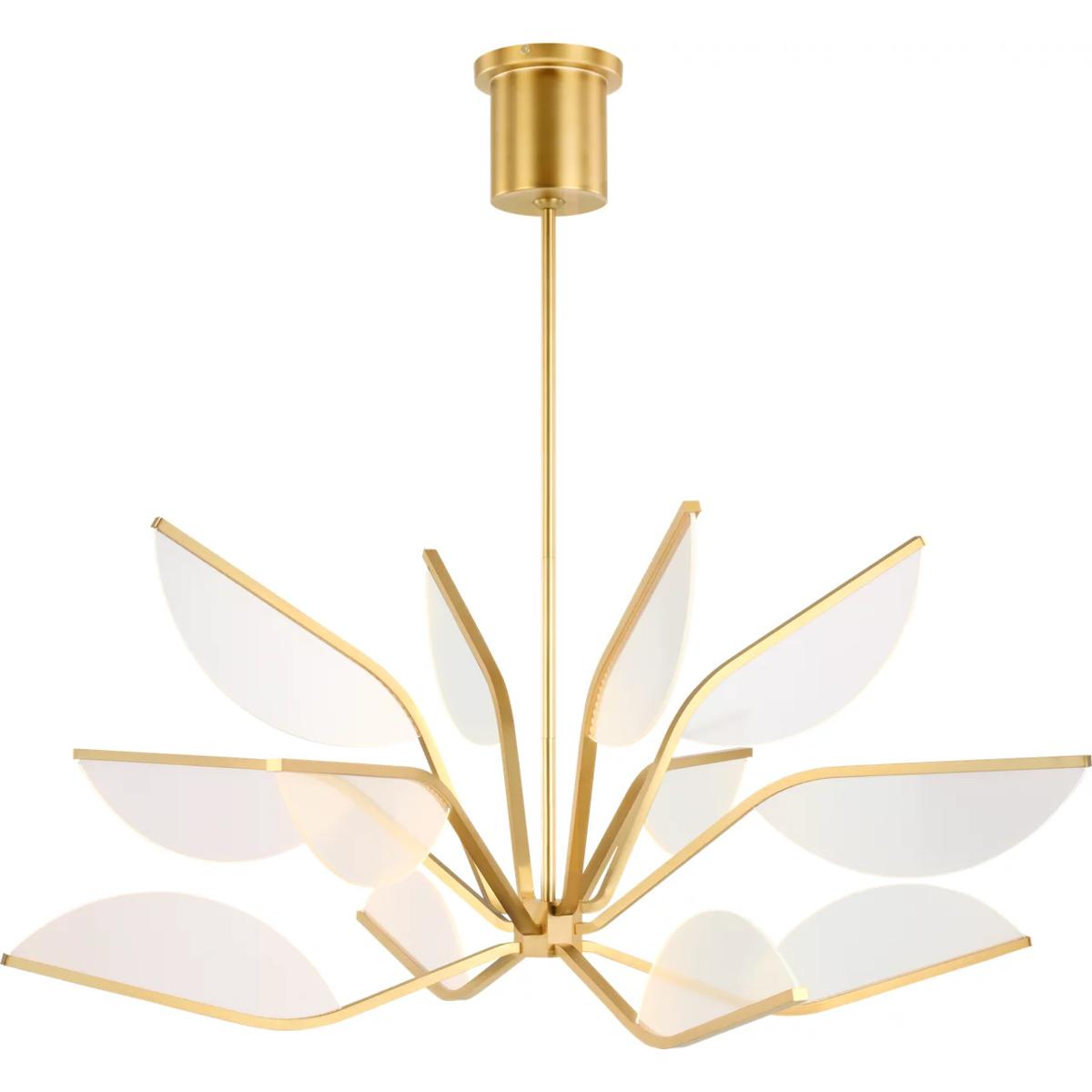 Visual Comfort Modern Collection 700BLT38NB-LED930 Sean Lavin Belterra LED 38 inch Natural Brass Chandelier Ceiling Light, Integrated LED