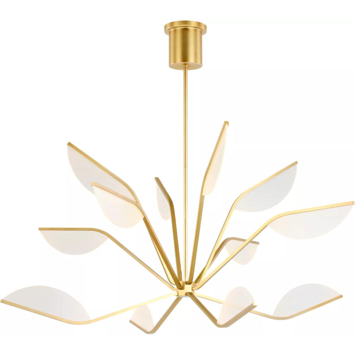 Visual Comfort Modern Collection 700BLT48NB-LED930 Sean Lavin Belterra LED 48 inch Natural Brass Chandelier Ceiling Light, Integrated LED