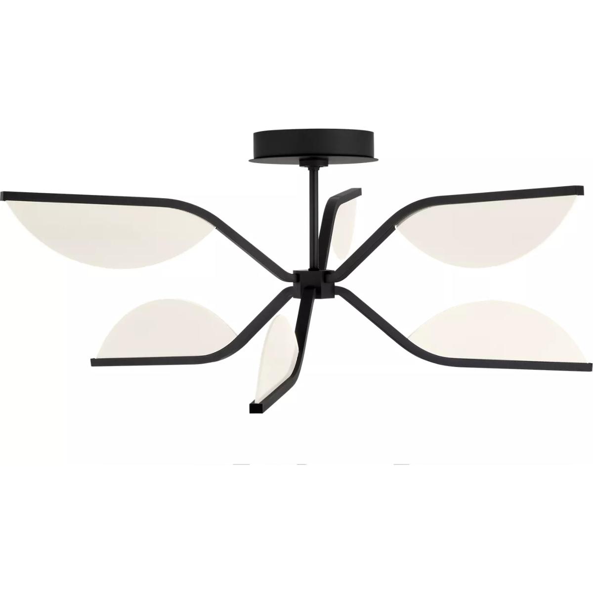 Visual Comfort Modern Collection 700BLT30B-LED930 Sean Lavin Belterra LED 29.9 inch Matte Black Flushmount/Chandelier Ceiling Light, Integrated LED