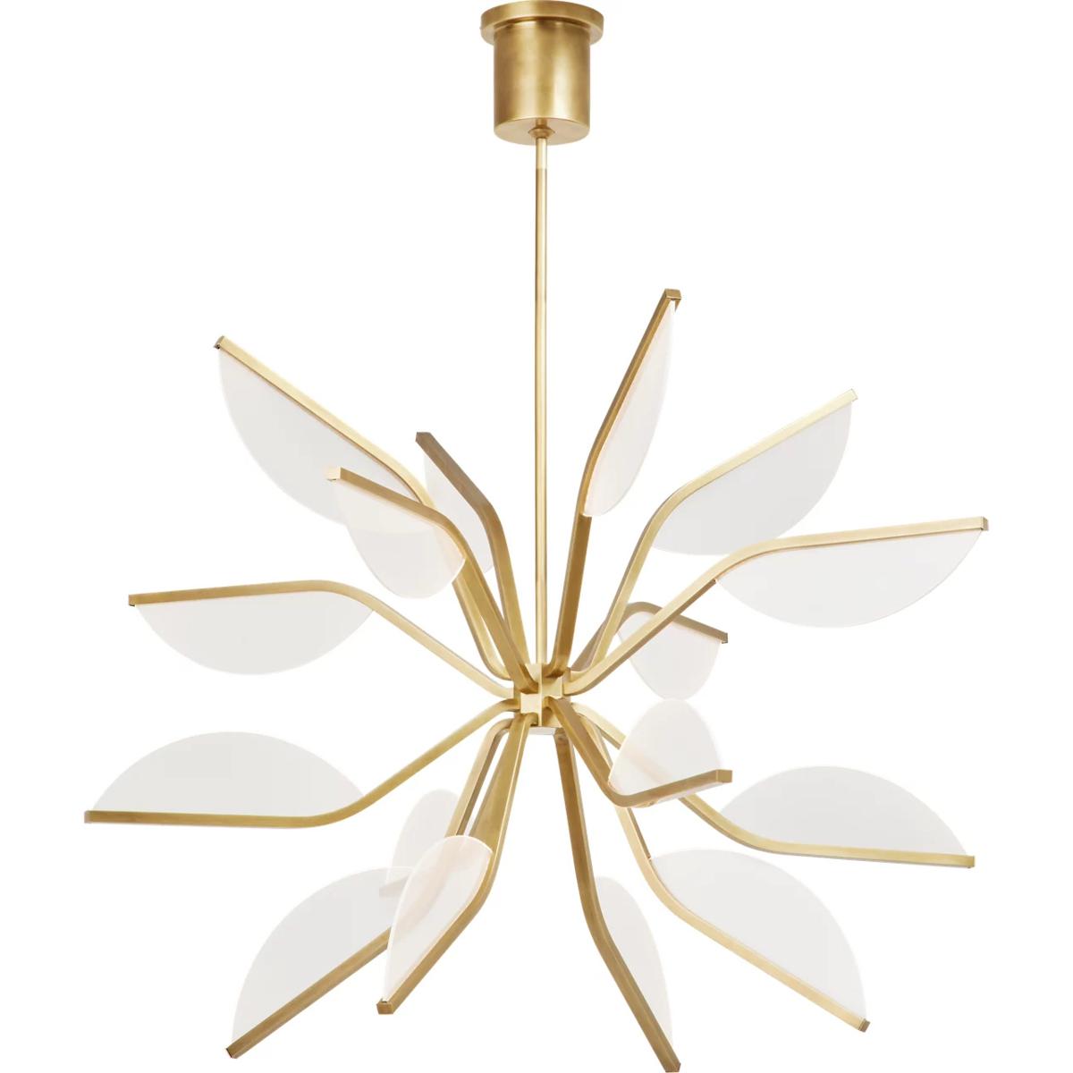 Visual Comfort Modern Collection 700BLT38GNB-LED930 Sean Lavin Belterra LED 38 inch Natural Brass Chandelier Ceiling Light, Integrated LED