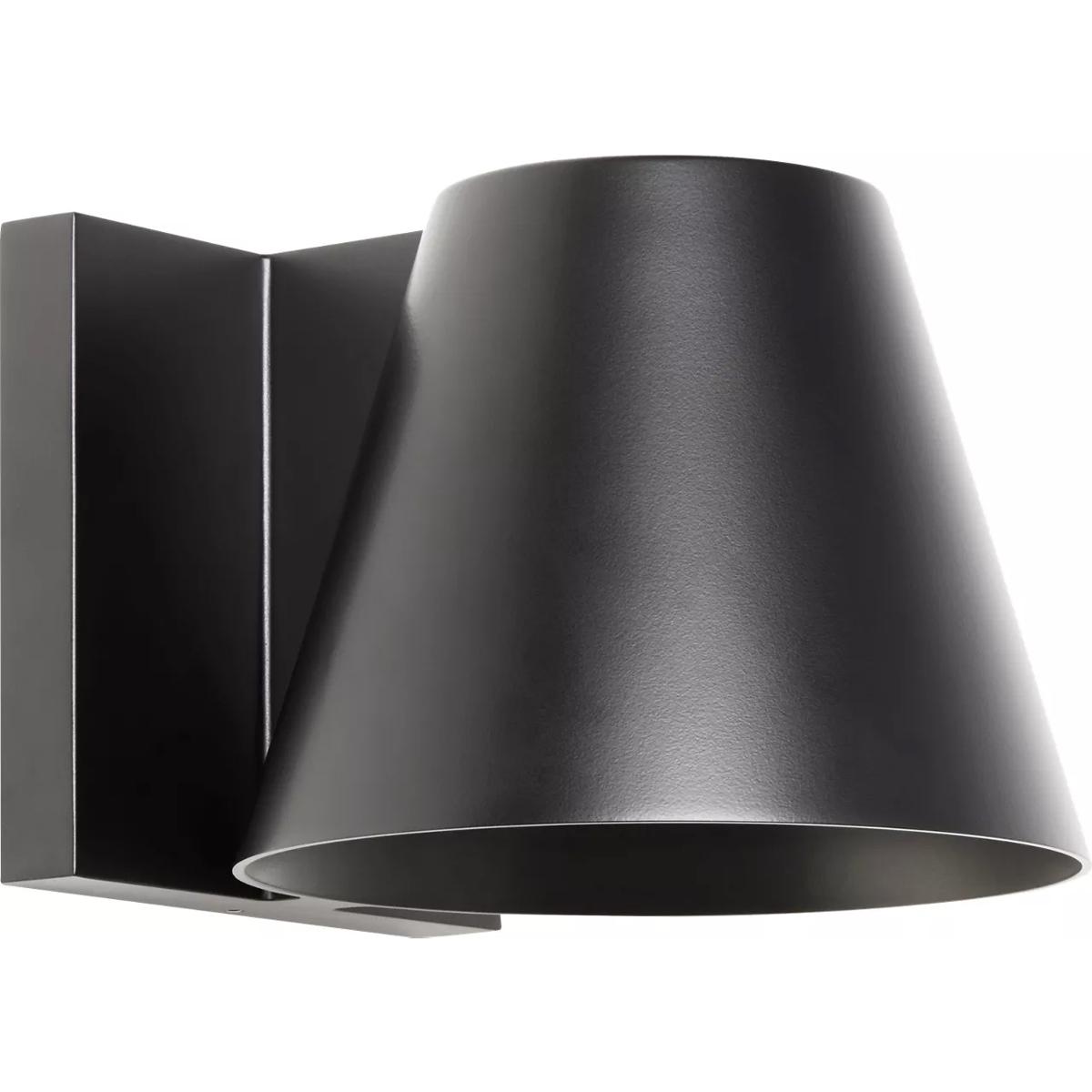 Visual Comfort Modern Collection 700WSBOW4B-LED830 Sean Lavin Bowman LED 4.5 inch Black Outdoor Wall Light in LED 80 CRI 3000K 120V, Integrated LED