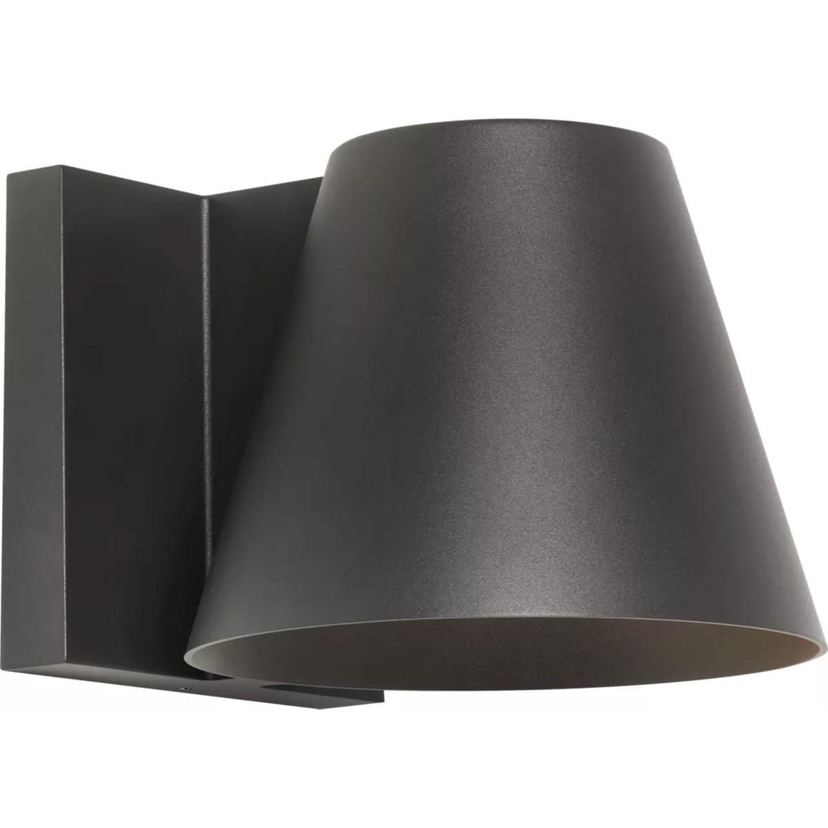 Visual Comfort Modern Collection 700WSBOW6H-LED830-277 Sean Lavin Bowman LED 6 inch Charcoal Outdoor Wall Light in LED 80 CRI 3000K 277V, Integrated L
